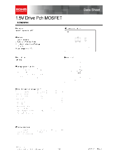 Rohm rzr020p01  . Electronic Components Datasheets Active components Transistors Rohm rzr020p01.pdf