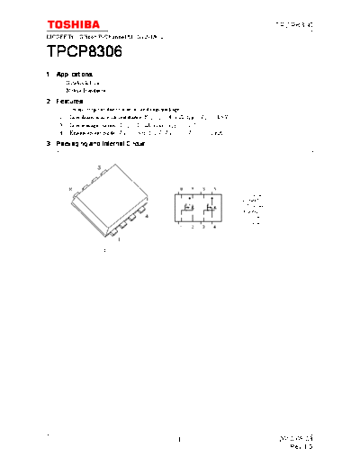 Toshiba tpcp8306 en datasheet 100803  . Electronic Components Datasheets Active components Transistors Toshiba tpcp8306_en_datasheet_100803.pdf