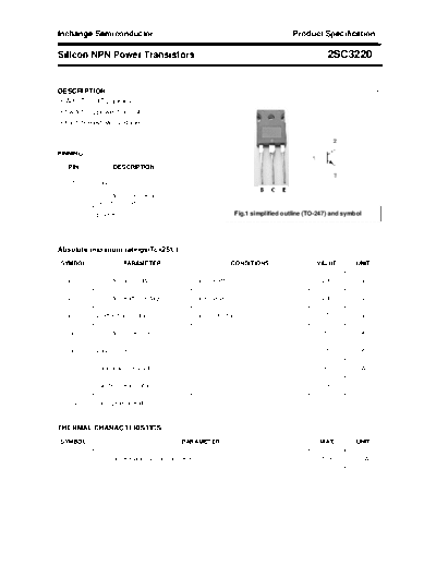 Inchange Semiconductor 2sc3220  . Electronic Components Datasheets Active components Transistors Inchange Semiconductor 2sc3220.pdf