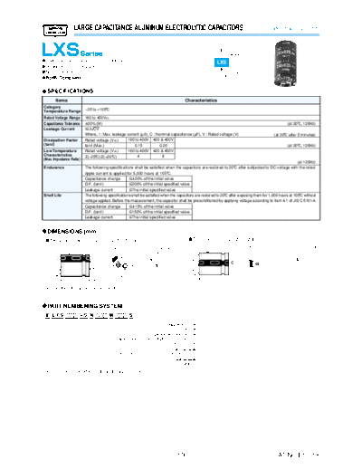 UCC lxs snapin  . Electronic Components Datasheets Passive components capacitors Datasheets UCC lxs_snapin.pdf