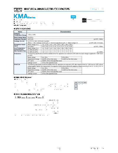 UCC kma  . Electronic Components Datasheets Passive components capacitors Datasheets UCC kma.pdf