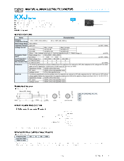 UCC kxj  . Electronic Components Datasheets Passive components capacitors Datasheets UCC kxj.pdf