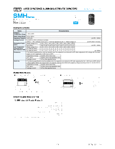 UCC smh snapin  . Electronic Components Datasheets Passive components capacitors Datasheets UCC smh_snapin.pdf