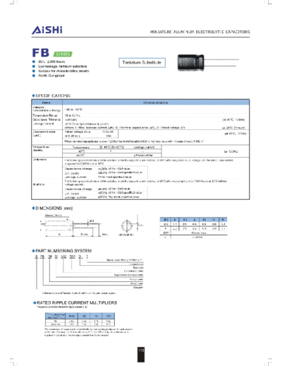 Aishi fb  . Electronic Components Datasheets Passive components capacitors Datasheets A Aishi fb.pdf