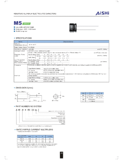 Aishi m5  . Electronic Components Datasheets Passive components capacitors Datasheets A Aishi m5.pdf