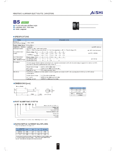 Aishi b5  . Electronic Components Datasheets Passive components capacitors Datasheets A Aishi b5.pdf