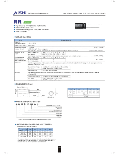 Aishi rr  . Electronic Components Datasheets Passive components capacitors Datasheets A Aishi rr.pdf