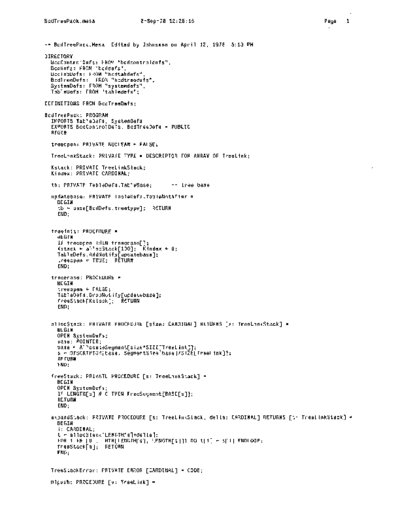 xerox BcdTreePack.mesa Sep78  xerox mesa 4.0_1978 listing Mesa_4_Binder BcdTreePack.mesa_Sep78.pdf
