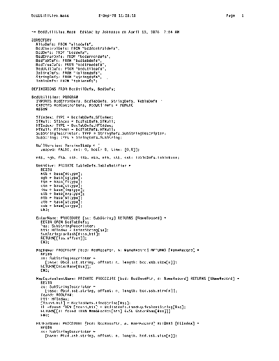 xerox BcdUtilities.mesa Sep78  xerox mesa 4.0_1978 listing Mesa_4_Binder BcdUtilities.mesa_Sep78.pdf