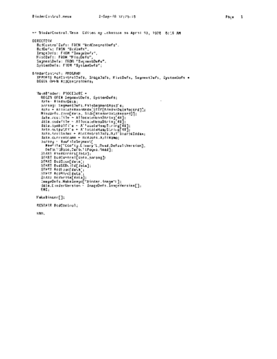 xerox BinderControl.mesa Sep78  xerox mesa 4.0_1978 listing Mesa_4_Binder BinderControl.mesa_Sep78.pdf