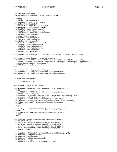 xerox BootImage.mesa Sep78  xerox mesa 4.0_1978 listing Mesa_4_Bootstrap BootImage.mesa_Sep78.pdf