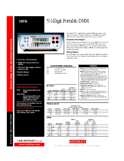 Keithley 357-2,0  Keithley 2001M CDROM Digital Multimeters - Data Acquisition - Switch Systems Product Information CD_Content pdfs data_sheets 357-2,0.pdf