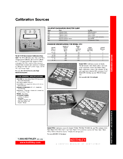 Keithley 442-2,0  Keithley 2001M CDROM Digital Multimeters - Data Acquisition - Switch Systems Product Information CD_Content pdfs accessories 442-2,0.pdf