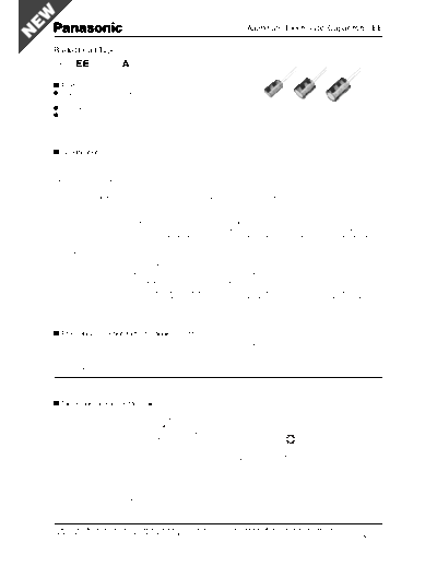 Panasonic EE RADIAL  . Electronic Components Datasheets Passive components capacitors Datasheets Panasonic EE_RADIAL.pdf