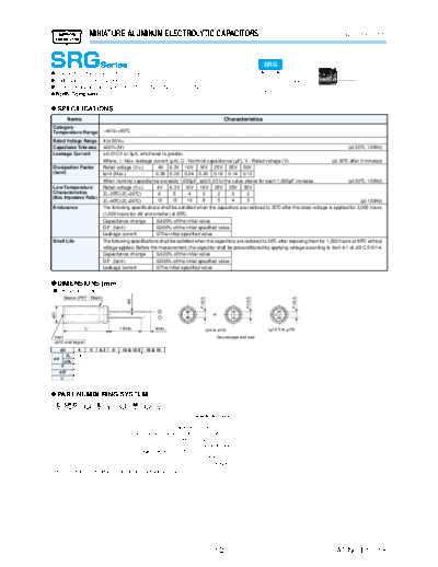 . Electronic Components Datasheets srg  . Electronic Components Datasheets Passive components capacitors Datasheets UCC srg.pdf