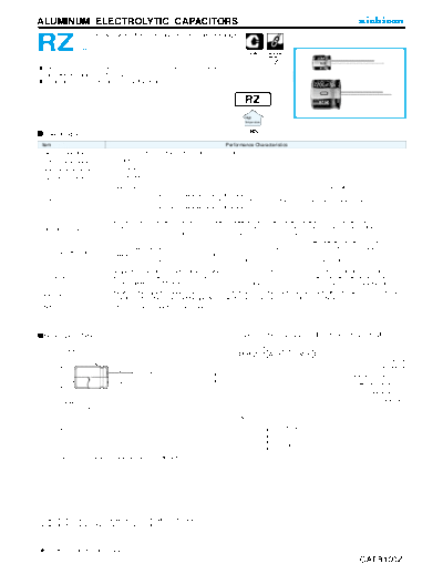 Nichicon e-rz  . Electronic Components Datasheets Passive components capacitors Datasheets Nichicon e-rz.pdf