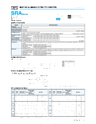 UCC sra  . Electronic Components Datasheets Passive components capacitors Datasheets UCC sra.pdf