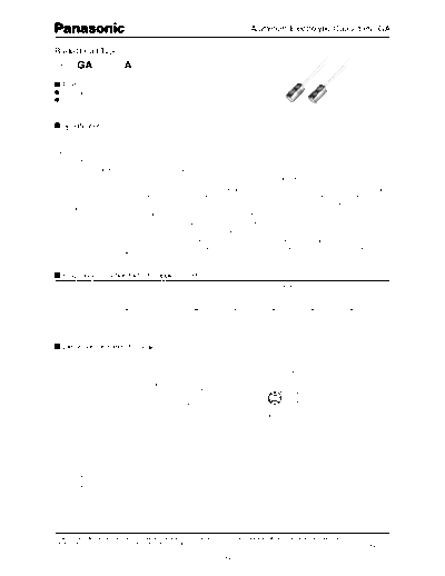 Panasonic GA  . Electronic Components Datasheets Passive components capacitors Datasheets Panasonic GA.pdf