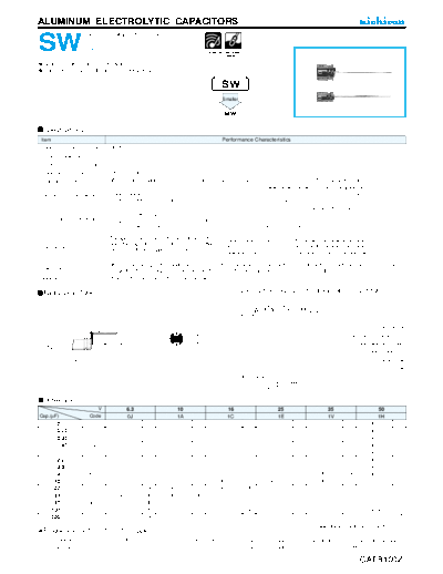 Nichicon e-sw  . Electronic Components Datasheets Passive components capacitors Datasheets Nichicon e-sw.pdf