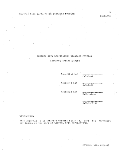 cdc Standard Fortran Language Specification Aug83  . Rare and Ancient Equipment cdc cyber cyber_180 NOS_VE development fortran Standard_Fortran_Language_Specification_Aug83.pdf