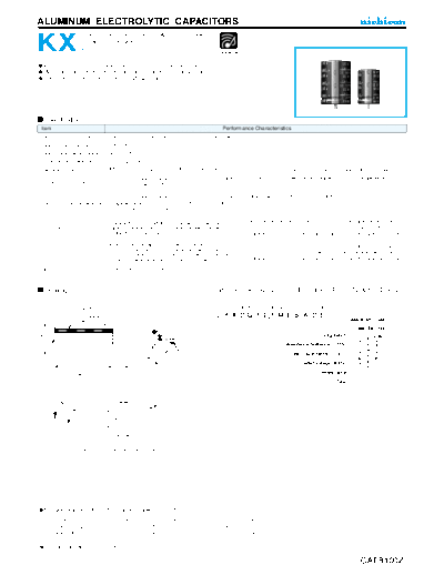 Nichicon e-kx snapin  . Electronic Components Datasheets Passive components capacitors Datasheets Nichicon e-kx_snapin.pdf