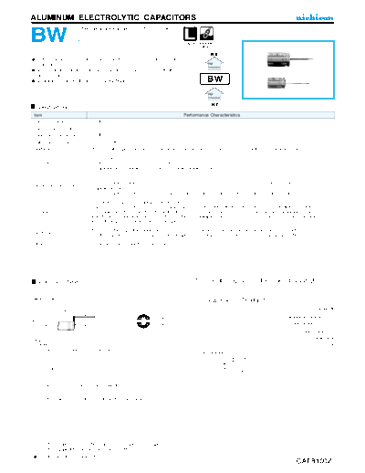 Nichicon e-bw  . Electronic Components Datasheets Passive components capacitors Datasheets Nichicon e-bw.pdf