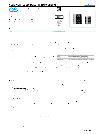 Nichicon e-qs snapin  . Electronic Components Datasheets Passive components capacitors Datasheets Nichicon e-qs_snapin.pdf