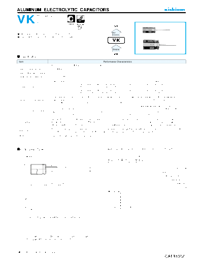 Nichicon e-vk  . Electronic Components Datasheets Passive components capacitors Datasheets Nichicon e-vk.pdf