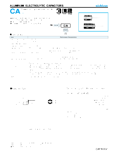 . Electronic Components Datasheets e-ca  . Electronic Components Datasheets Passive components capacitors Datasheets Nichicon e-ca.pdf