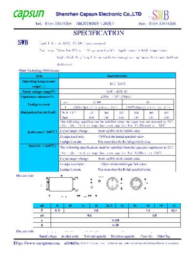 Capsun 20091151928258527  . Electronic Components Datasheets Passive components capacitors CDD C Capsun 20091151928258527.pdf