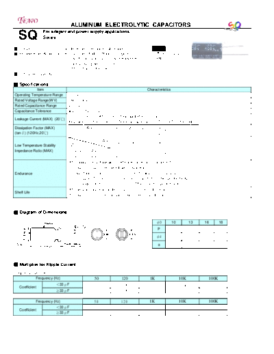 Teapo sq  . Electronic Components Datasheets Passive components capacitors CDD T Teapo sq.pdf