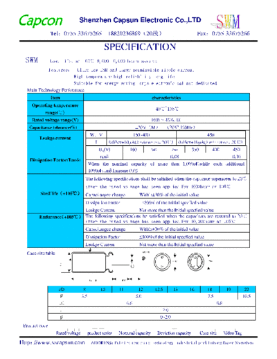 Capsun 2009115192998990  . Electronic Components Datasheets Passive components capacitors CDD C Capsun 2009115192998990.pdf