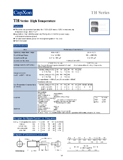 Capxon 2011-TH Series 1734125053  . Electronic Components Datasheets Passive components capacitors Datasheets C Capxon 2011-TH Series_1734125053.pdf