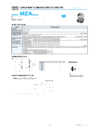 SMD mza  . Electronic Components Datasheets Passive components capacitors Datasheets UCC SMD mza.pdf