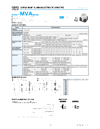 . Electronic Components Datasheets mva  . Electronic Components Datasheets Passive components capacitors Datasheets UCC SMD mva.pdf