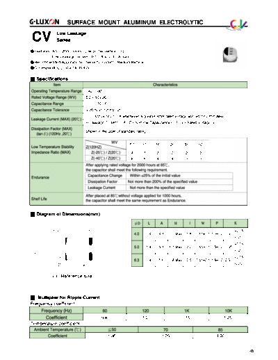 G-Luxon cv  . Electronic Components Datasheets Passive components capacitors CDD G G-Luxon cv.pdf