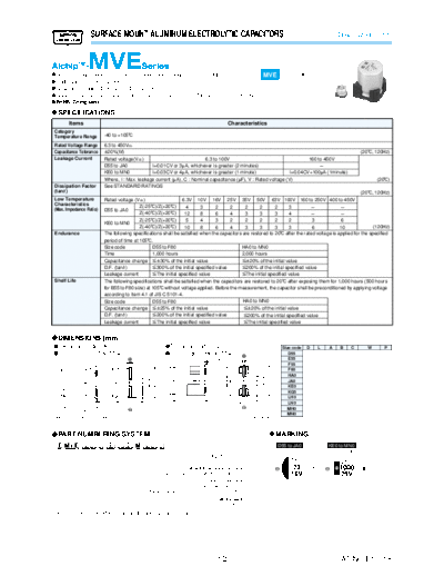 SMD mve  . Electronic Components Datasheets Passive components capacitors Datasheets UCC SMD mve.pdf