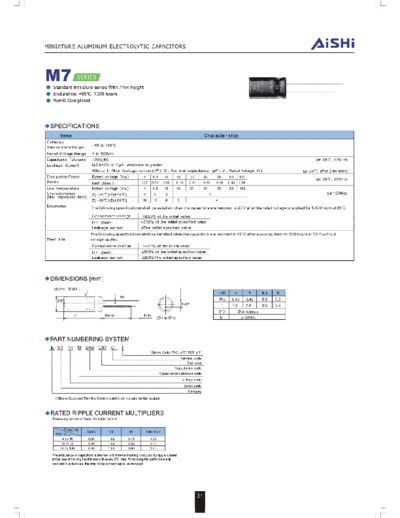 Aishi m7  . Electronic Components Datasheets Passive components capacitors Datasheets A Aishi m7.pdf