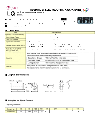 Teapo lq  . Electronic Components Datasheets Passive components capacitors CDD T Teapo lq.pdf