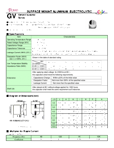 Teapo gv  . Electronic Components Datasheets Passive components capacitors CDD T Teapo gv.pdf