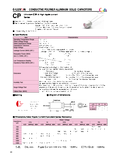 G-Luxon cp  . Electronic Components Datasheets Passive components capacitors CDD G G-Luxon cp.pdf