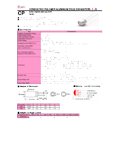 Teapo cp  . Electronic Components Datasheets Passive components capacitors CDD T Teapo cp.pdf