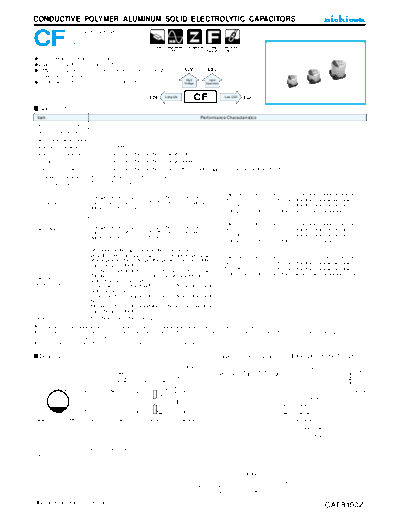 Polymer e-cf  . Electronic Components Datasheets Passive components capacitors Datasheets Nichicon Polymer e-cf.pdf