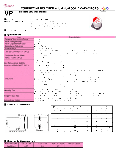 Teapo vp  . Electronic Components Datasheets Passive components capacitors CDD T Teapo vp.pdf