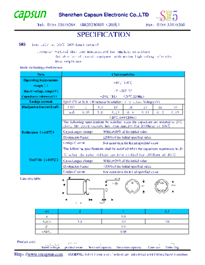 Capsun 2009115193524527  . Electronic Components Datasheets Passive components capacitors CDD C Capsun 2009115193524527.pdf