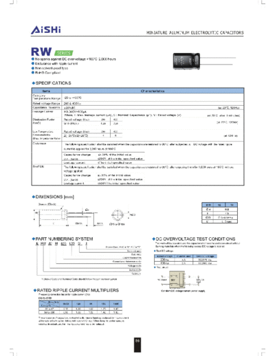Aishi rw  . Electronic Components Datasheets Passive components capacitors Datasheets A Aishi rw.pdf