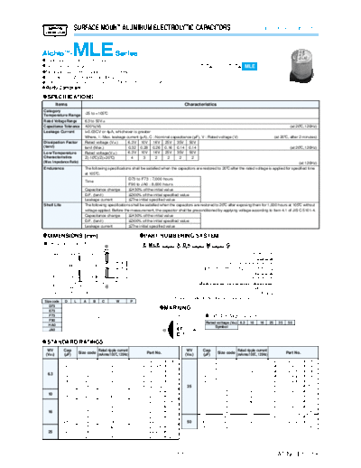 SMD mle  . Electronic Components Datasheets Passive components capacitors Datasheets UCC SMD mle.pdf