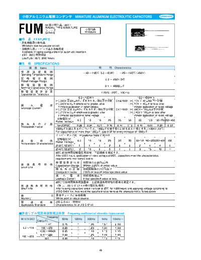 Unicon fum  . Electronic Components Datasheets Passive components capacitors CDD U Unicon fum.pdf