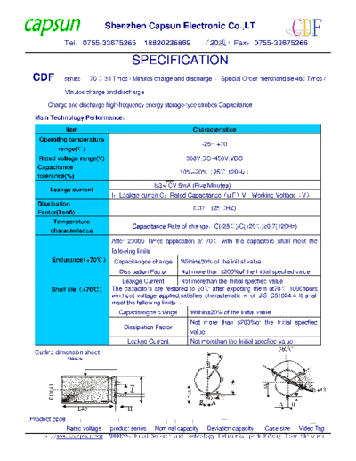 Capsun 2009115194174244  . Electronic Components Datasheets Passive components capacitors CDD C Capsun 2009115194174244.pdf