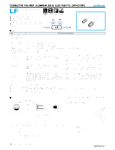 Polymer e-lf  . Electronic Components Datasheets Passive components capacitors Datasheets Nichicon Polymer e-lf.pdf